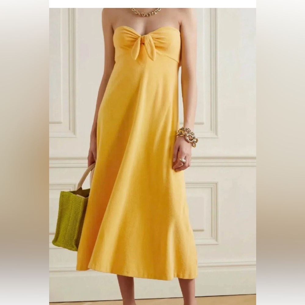 Zimmermann Sunny Yellow A-Line strapless dress